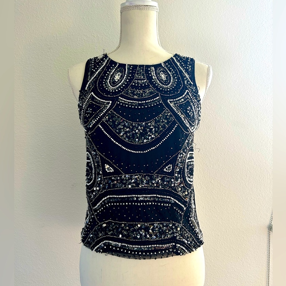 Women’s BKE Sequin Zip Back Top